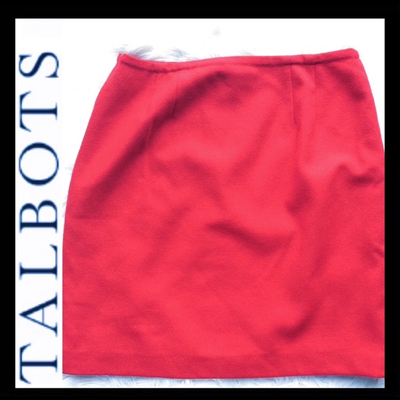NWOT ⭐️HP⭐️Talbots Wool Blend Faux Wrap Skirt - Picture 4 of 9